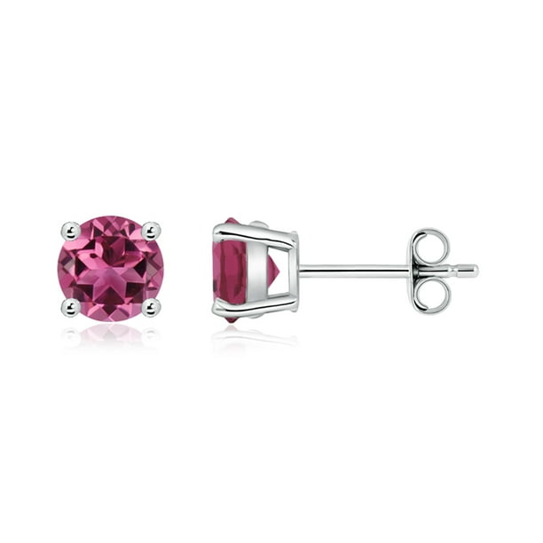 Details about / Heart Cut Light Pink Tourmaline .925 Silver Stud Earrings October Birthstone